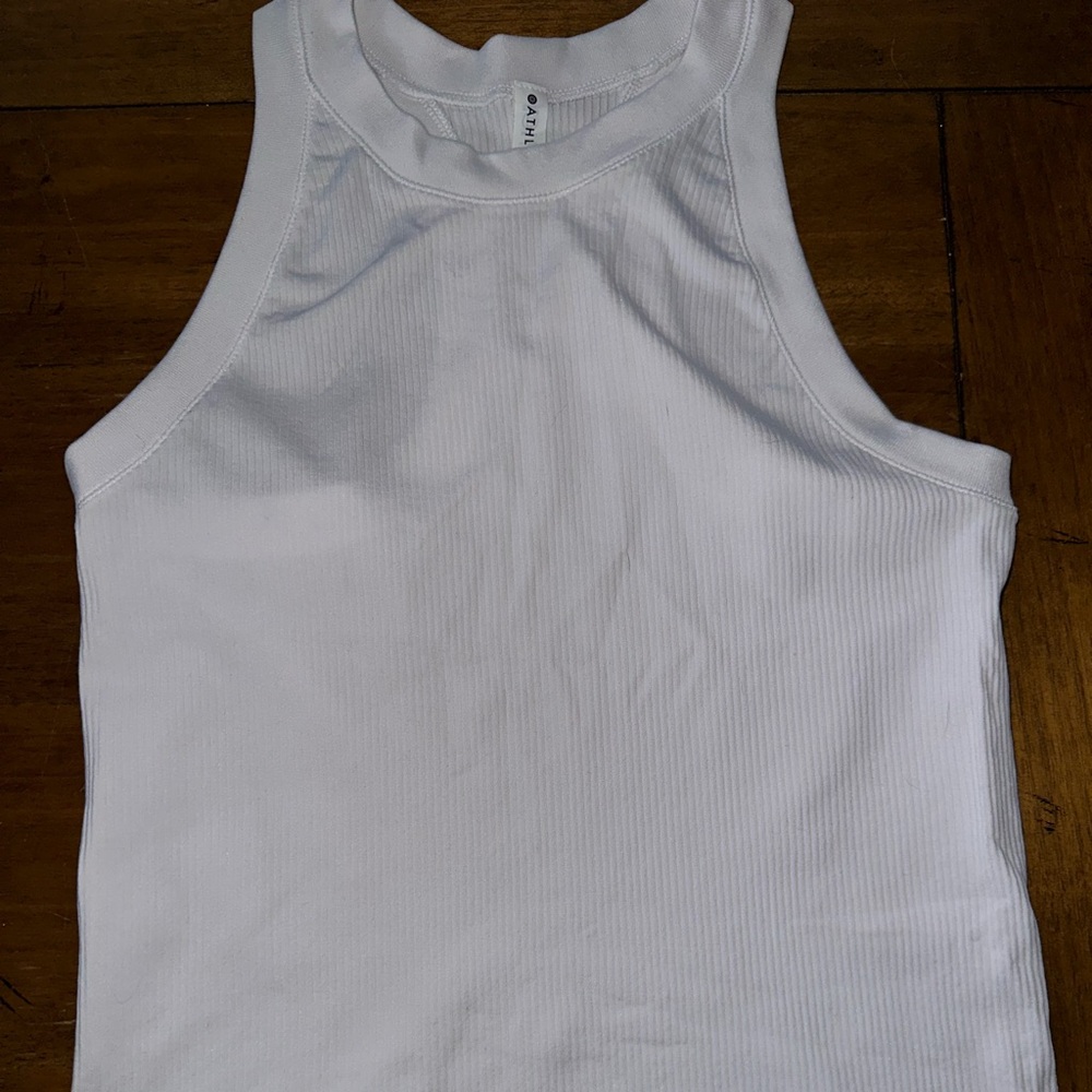 Athleta - Ribbed Tank Top - White - Size M